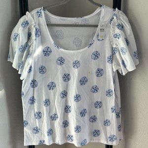 Loft Outlet Flutter Sleeve Top